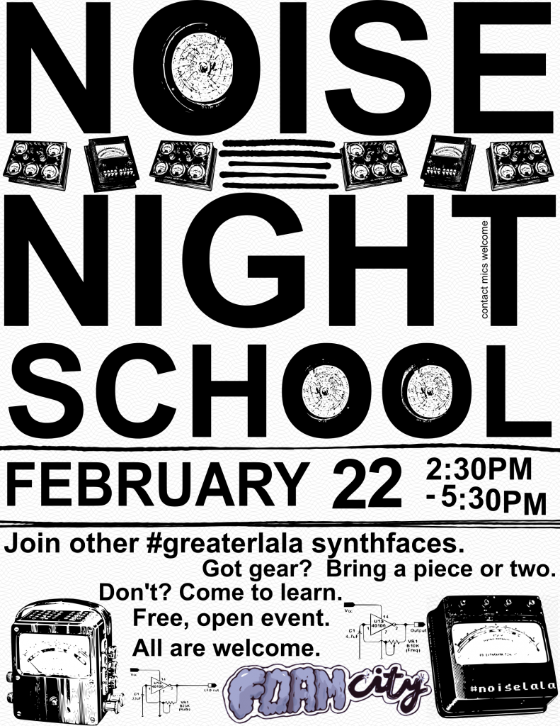 Noise Night School Pre-Semester Synth Schmooze and Oscillation